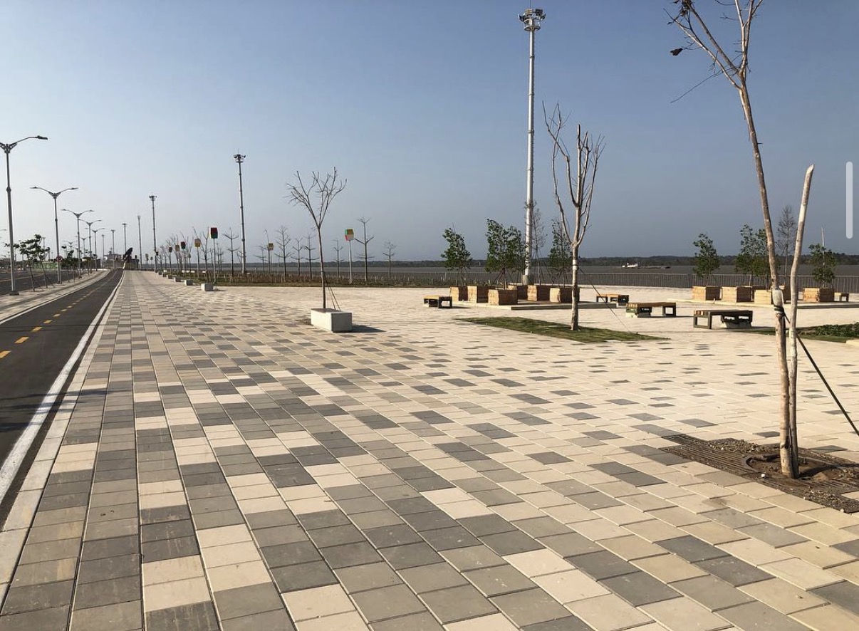 Losetas táctiles en producción