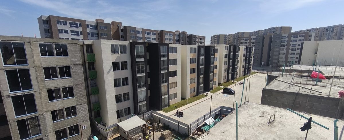 Panorámica de la zona Caribe Verde en Barranquilla con proyectos de vivienda en mampostería estructural